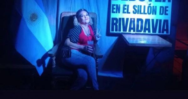 La hija de la Mona Jiménez encabezó un show bajo la consigna “Milei culiadazo”