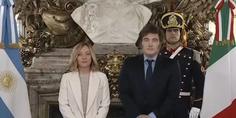 Javier Milei y Giorgia Meloni se reunieron en Casa Rosada