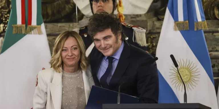 Junto a Meloni, Milei dejó en claro que pretende “una alianza de naciones libres”