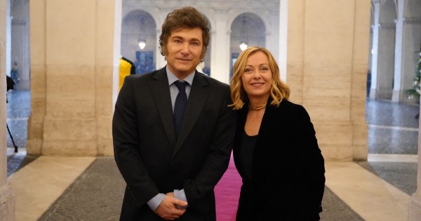 Milei se reunió con Meloni en Roma