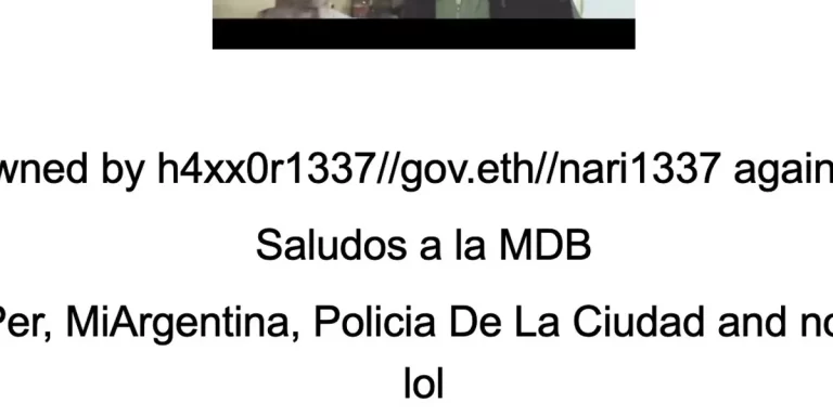 El Gobierno confirmó el hackeo de su sitio web y responsabilizó a la oposición
