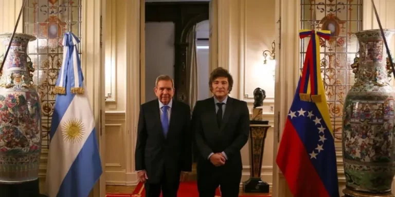 Javier Milei se reunió con Edmundo González Urrutia en la Casa Rosada
