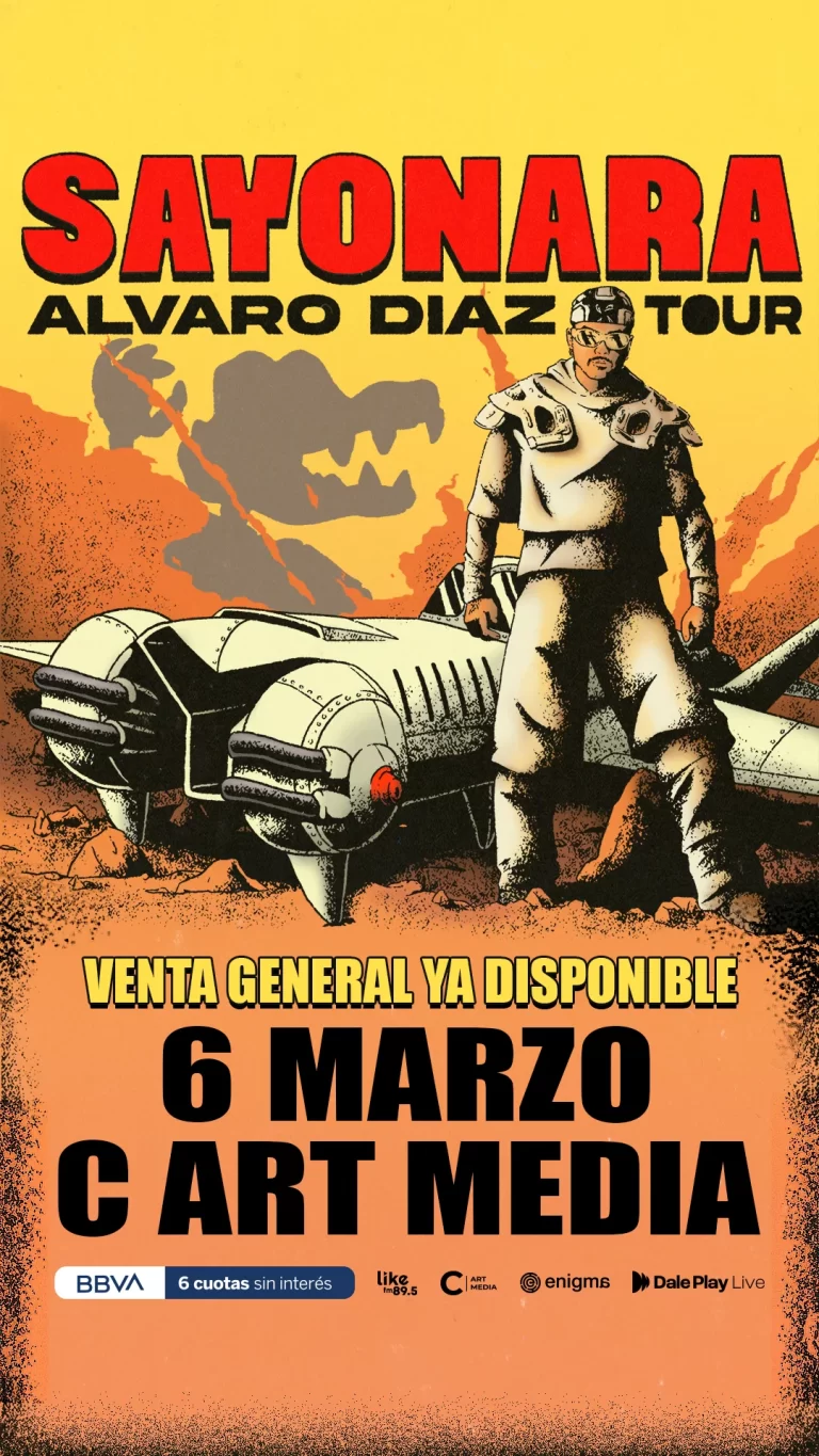 Álvaro Díaz comenzará el Sayonara tour el 6 de marzo en Buenos Aires