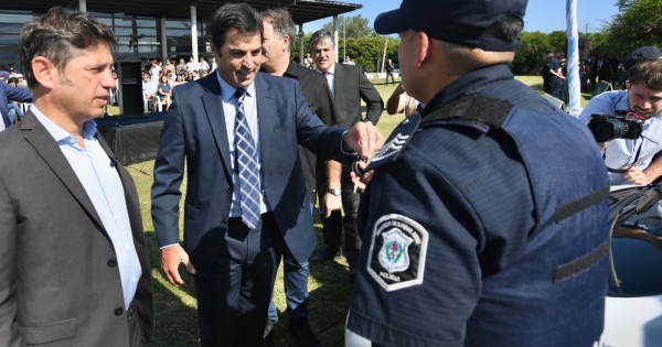 Ramón Lanús y Kicillof entregaron nuevos patrulleros para reforzar la seguridad en San Isidro