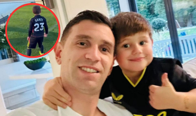 El video viral del hijo del Dibu Martínez: “Dale bomba”