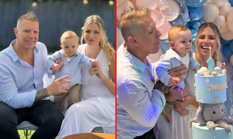 Las fotos del bautismo y primer cumpleaños de Beltrán, el hijo de Alejandro Fantino y Coni Mosqueira