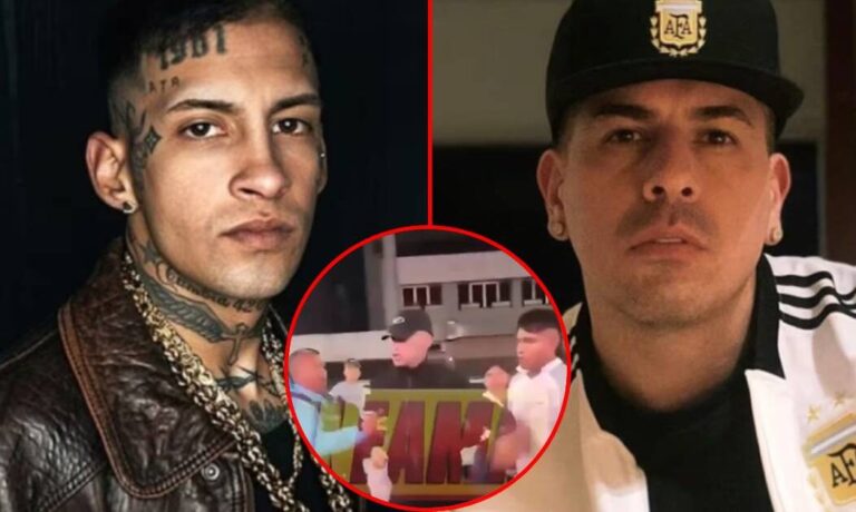 L-Gante se agarró a las piñas con su mánager, Maxi El Brother, y armó un escándalo: el video