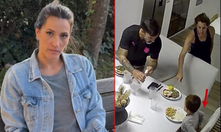 Mica Viciconte mostró la extraña actitud de su hijo Luca con la cámara de seguridad de su casa