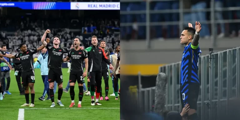 Arsenal e Inter avanzaron a las semifinales de la Champions League