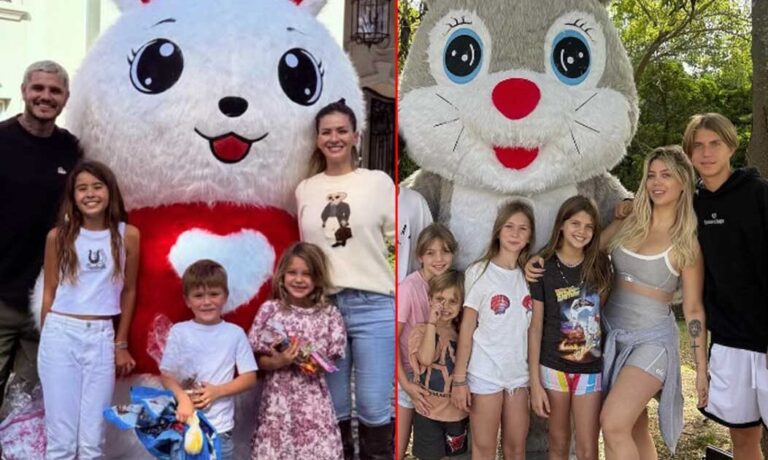 La China Suárez y Wanda Nara festejaron las Pascuas y alejaron a sus hijos de los papás