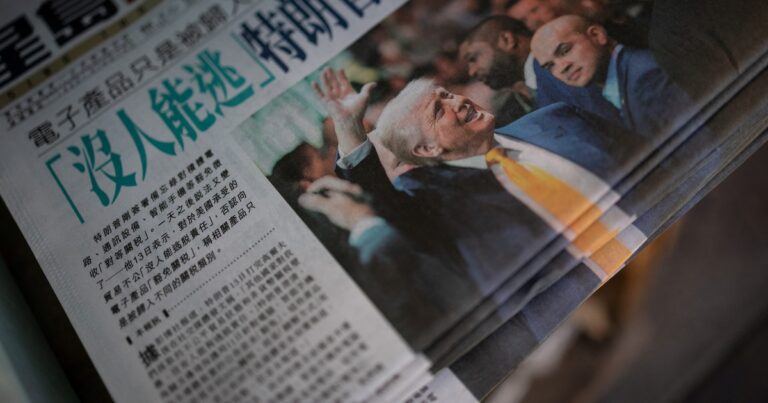 A pesar de los dichos de Trump, China negó estar actualmente en conversaciones con Estados Unidos por los aranceles
