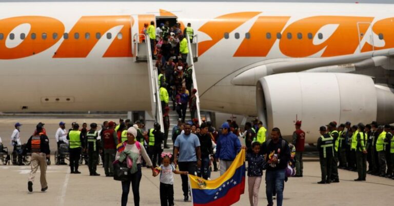 Venezuela recibió un nuevo vuelo con 316 deportados por Estados Unidos
