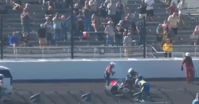 El escalofriante accidente a 375 km/h que protagonizó un ex piloto de Fórmula 1 en la Indy500