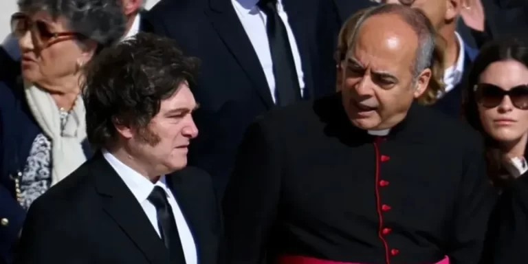 Javier Milei participó en el funeral del papa Francisco en la Plaza San Pedro