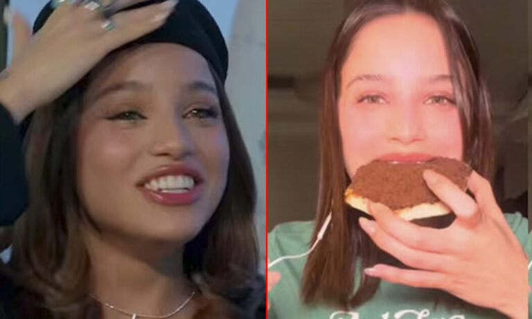 El video de Emilia Mernes sufriendo un blooper muy vergonzoso en una entrevista