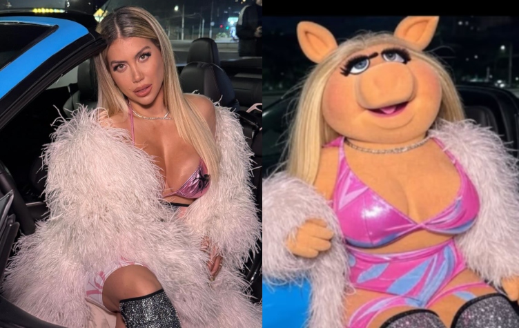 La increíble foto con la que Wanda Nara se comparó con Miss Piggy