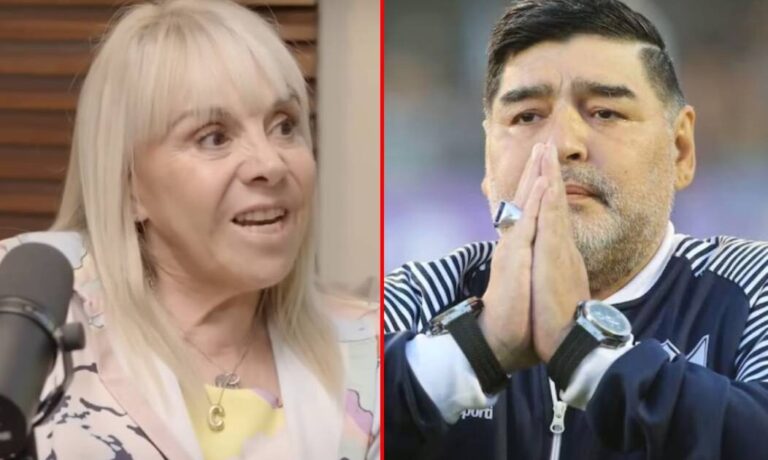 Claudia Villafañe contó cómo se comunica con Diego Maradona a 4 años de su muerte