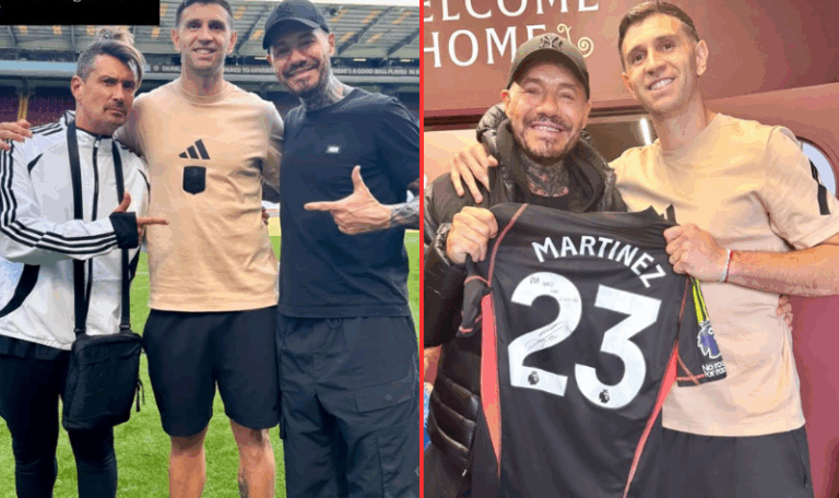 Marcelo Tinelli fue a visitar al Dibu Martínez con El Tirri y recibió un regalo inolvidable: “Un día soñado”