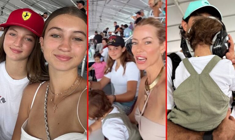 Las fotos de Nicole Neumann y sus hijos disfrutando de la Fórmula 1 en Miami