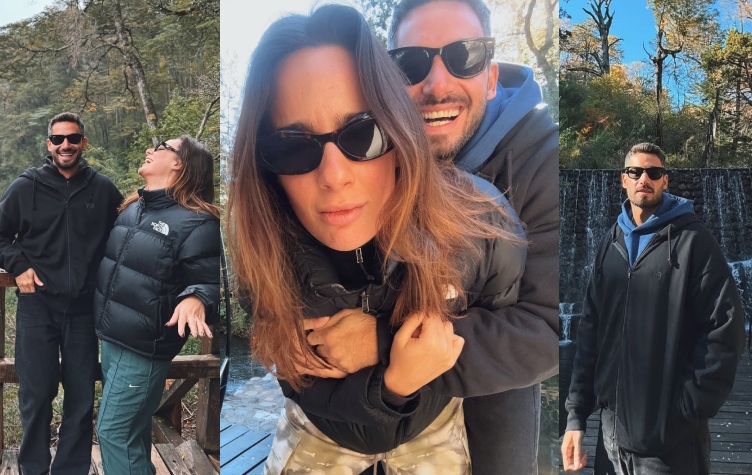 Las fotos de la romántica escapada de Nico Occhiato y Flor Jazmín Peña a San Martín de los Andes