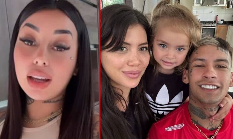 La furiosa actitud de la ex de L-Gante al ver a Wanda Nara jugando con su hija Jamaica