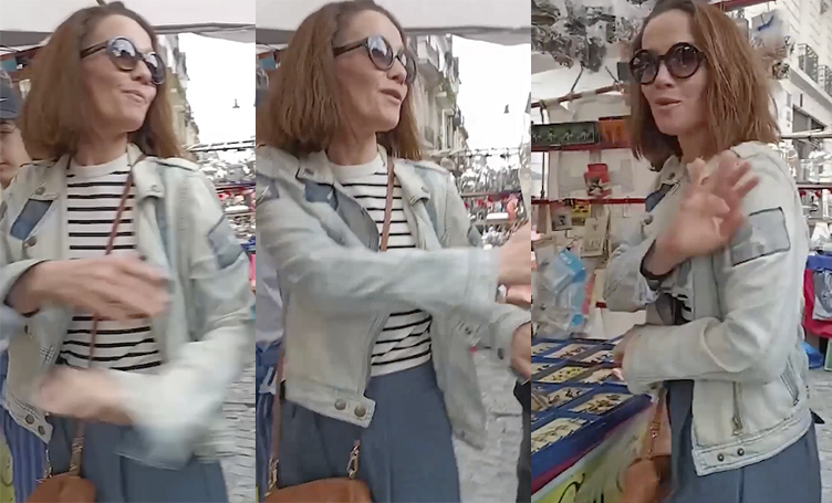 Natalia Oreiro protagonizó un incidente en la feria de San Telmo con una fanática de Mollo: qué orden le dio a su marido