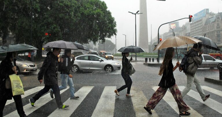 Lluvias y alertas por varios fenómenos: el clima para el AMBA y el interior del país