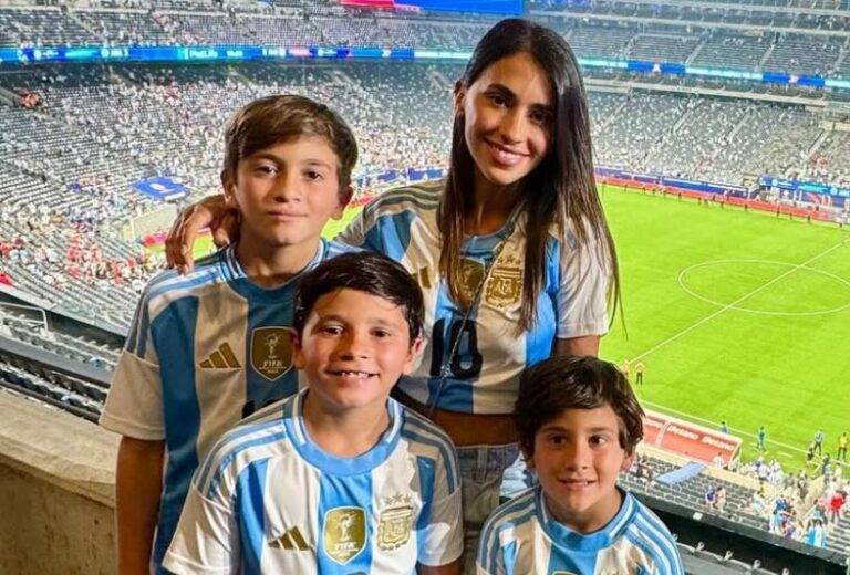 Antonela Roccuzzo se emocionó al mostrar el tierno regalo que le hicieron sus hijos