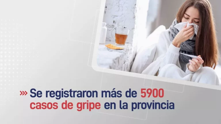 Ya se registraron más de 5900 casos de gripe en la provincia
