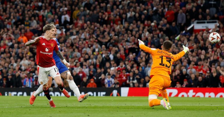 Con un golazo desde mitad de cancha, el Manchester United de Garnacho eliminó al Athletic Bilbao y jugará la final de la Europa League