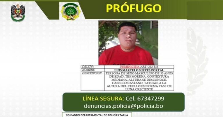 Sospechan que un femicida boliviano huyó hacia Salta