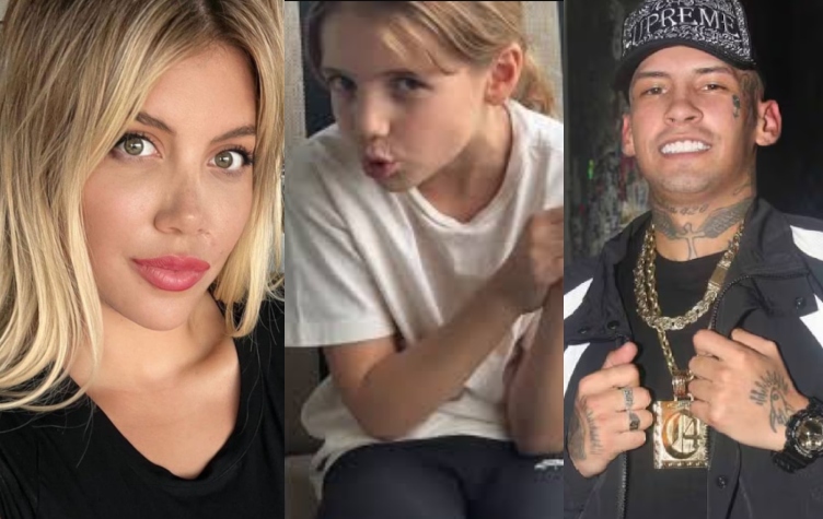 El polémico video de la hija menor de Wanda Nara cantando con su mamá un tema de L-Gante: “Porno auditivo”