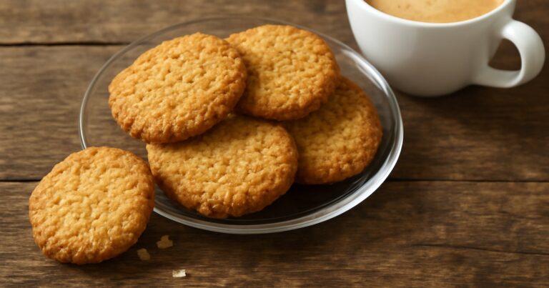 Receta de galletas de avena y coco, rápida y fácil