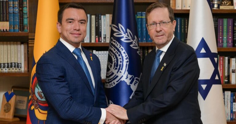 Israel ofreció inteligencia a Ecuador para combatir a los cárteles, según reveló Daniel Noboa