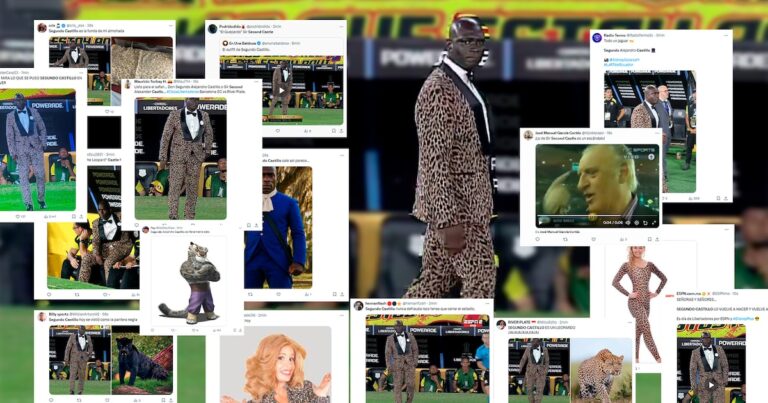 “Me dejó en shock”: los memes por el look “leopardo” del DT de Barcelona de Ecuador ante River por la Libertadores