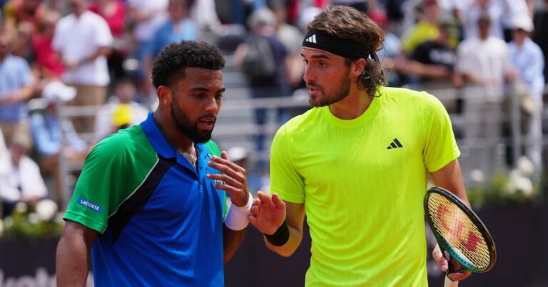 “¿Crees que quise pegarte?“: el tenso cara a cara en la red entre dos tenistas que desató abucheos en el Masters de Roma