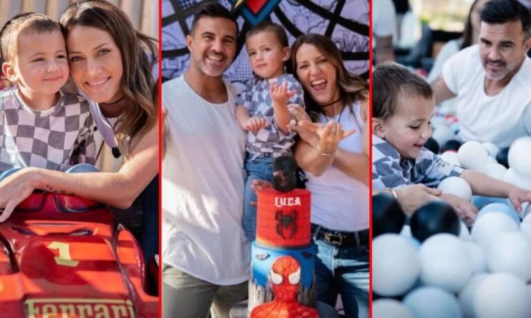 Las fotos del cumpleaños temático de Luca Cubero, el hijo de 3 años de Fabián y Mica Viciconte