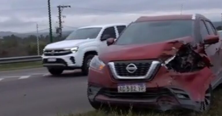 Doble choque en cadena en Circunvalación Oeste deja un herido y colapsa el tránsito