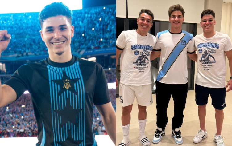 La emoción de Julián Álvarez tras el espectacular título de sus hermanos en España