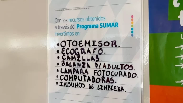 Fortalecen el funcionamiento de efectores de salud en la provincia con fondos del programa Sumar