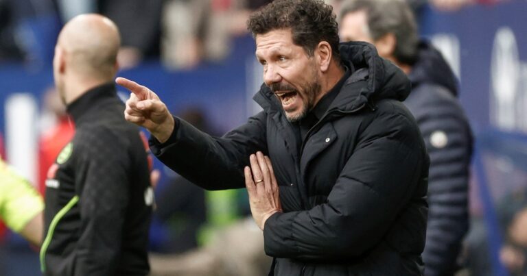 Los extraños cambios de Simeone en la dura caída del Atlético Madrid contra el Osasuna