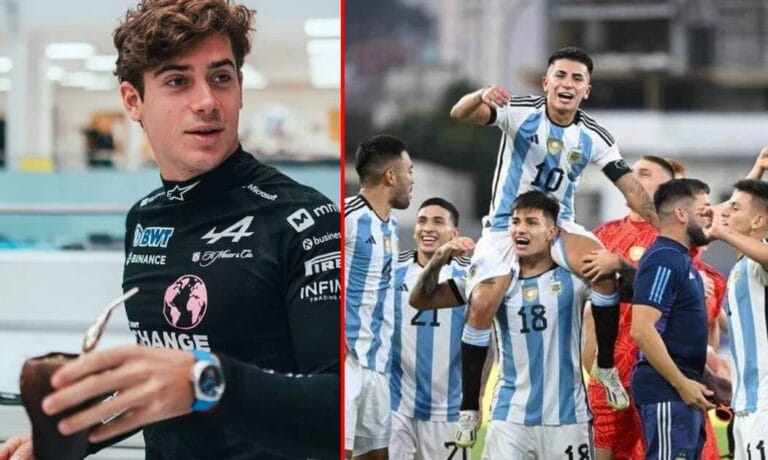 El jugador de la Selección argentina que estuvo en la pista apoyando a Franco Colapinto