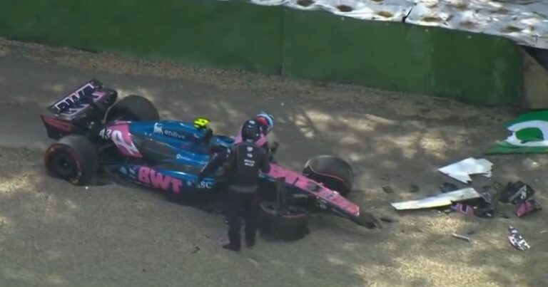 Video: el accidente de Franco Colapinto en la clasificación de la F1 en Imola