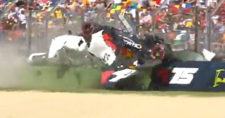 Video: el escalofriante accidente de Yuki Tsunoda durante la qualy del Gran Premio de Imola