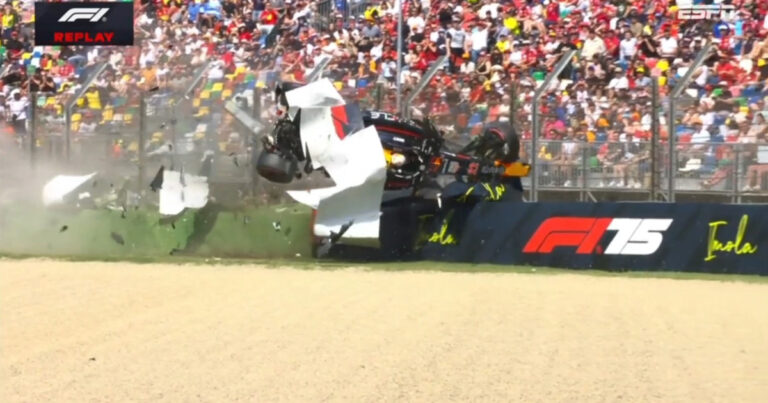Qué dijo Yuki Tsunoda tras el impactante accidente que sufrió en el Gran Premio de Imola