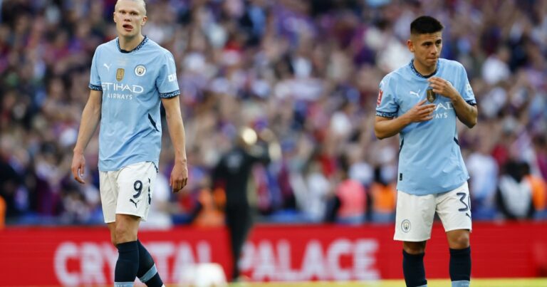 En el debut del Diablito Echeverri, City perdió la final de la FA Cup contra el Crystal Palace