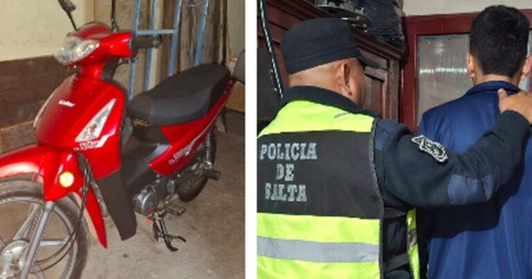 Intentó llevarse una moto caminando y lo sorprendieron: un joven fue demorado en la madrugada