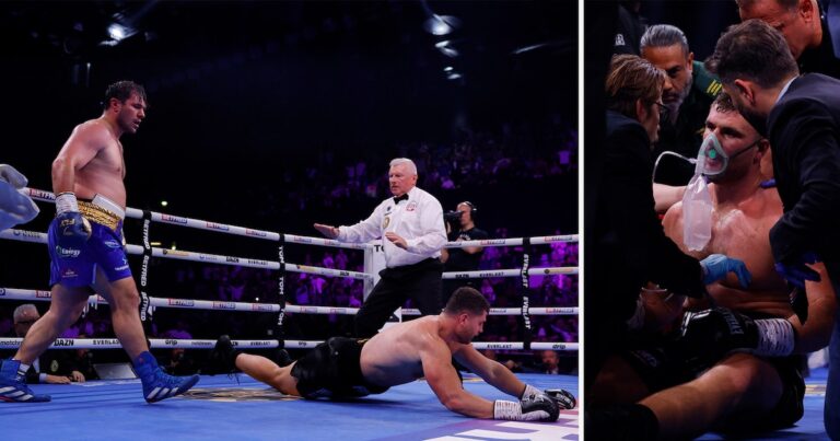 El brutal nocaut en Inglaterra que es candidato al mejor del año: desde la esquina arrojaron la toalla y el derrotado terminó con oxígeno