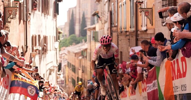 Richard Carapaz atacó y quedó cuarto en la Etapa 9 del Giro de Italia