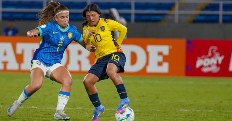 El Mundial está cerca: Ecuador empató ante Brasil en el Sudamericano Sub 17 Femenino